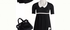 Cape, robe et sac 60&prime;s
