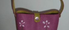 petit sac printanier en feutrine