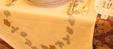 Chemin de table or et argent