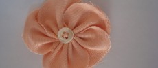Fleur à 5 pétales en tissu