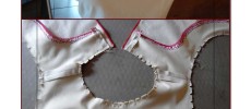 Finitions encolure emmanchures robe sans manche