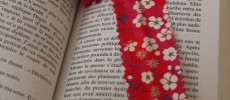 Marque-page en tissu