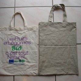 Sac en lin pour le marché