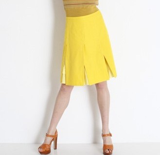 Jupe jaune soleil