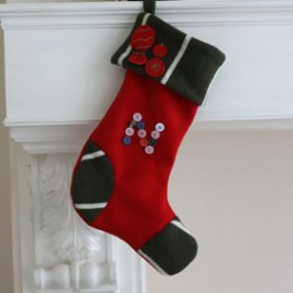 Chaussette de Noël avec talon