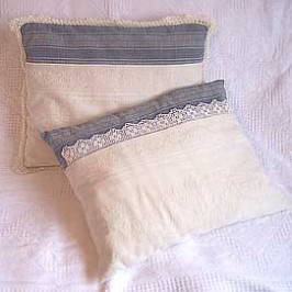 Housses de coussin au parfum d’antan