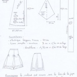 Jupe à godets losanges