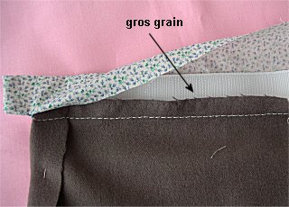 Ceinture avec gros-grain sur une jupe ou un pantalon