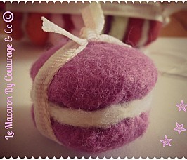 Macaron en feutrine