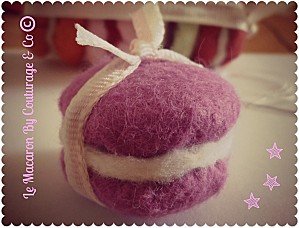 Macaron en feutrine