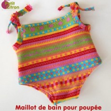 Maillot de bain pour poupée