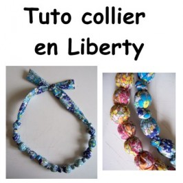 Un collier en tissu