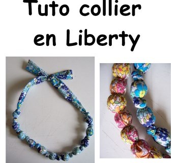 Un collier en tissu