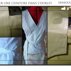 Piquer une ceinture dans l'ourlet