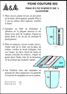 Montage d’une fermeture à glissière de pantalon