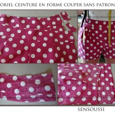 Ceinture en forme sans patron