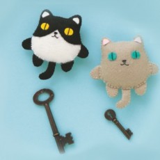 Porte-clefs chat