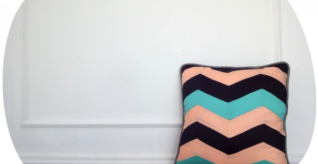 Coussin à chevrons