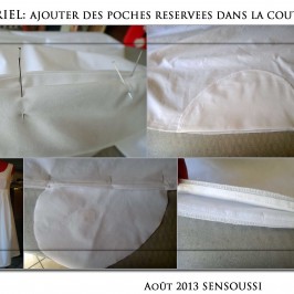 Ajouter des poches réservées dans la couture (robe finie)