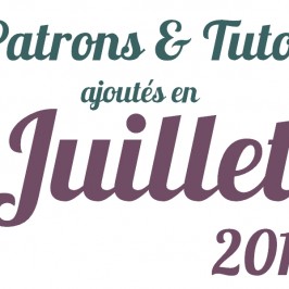 Tutos de couture Juilllet 2013