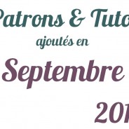 Tutoriels couture Septembre 2013