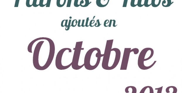 Patrons gratuits octobre 2013