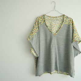 La blouse kimono bicolore