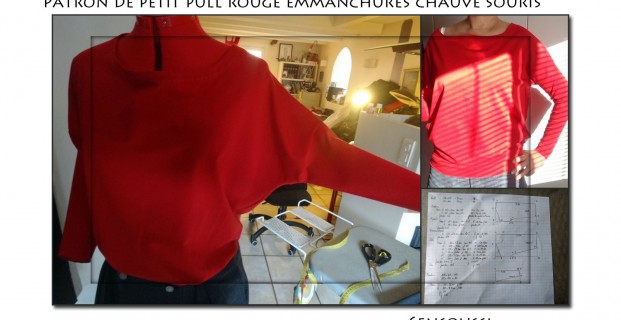 Pull manches chauve souris