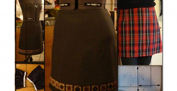 Jupe trapèze taille 38
