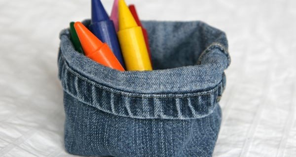 Vide-poches en jean