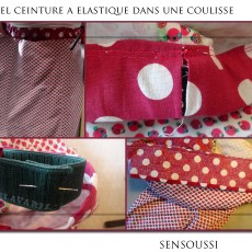 Ceinture élastique dans coulisse