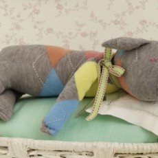 Doudou mouton chaussette