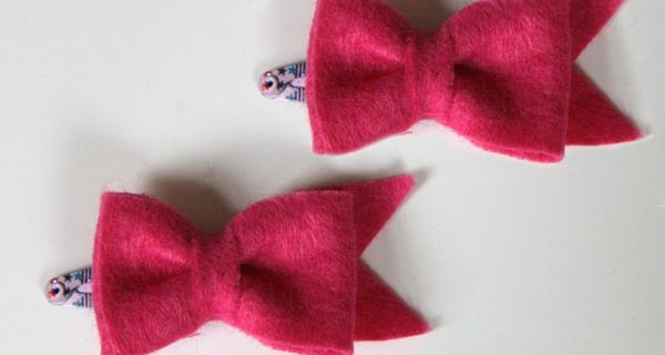 Barrettes petits noeuds