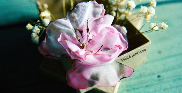 Broche-Fleur en tissu
