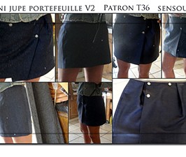 Jupe portefeuille T36 à 42