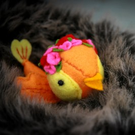 DIY-Un petit oiseau en feutrine