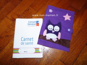 Pochette protège carnet de santé