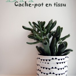 Cache-pot en tissu