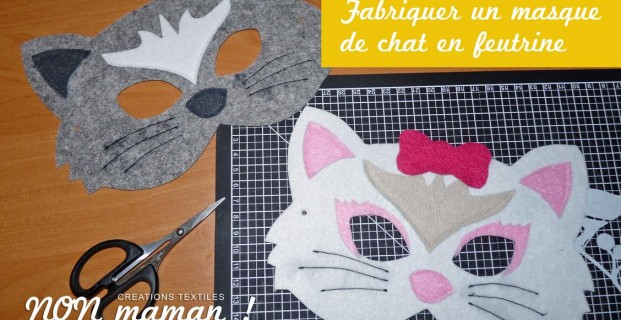 Masque de chat en feutrine