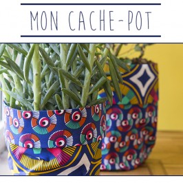 Cache-pots en tissu