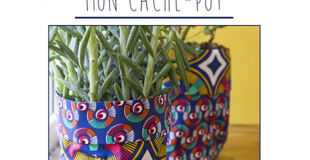Cache-pots en tissu