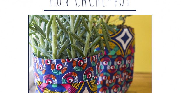 Cache-pots en tissu