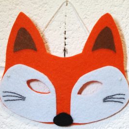 Masque renard en feutrine sans couture