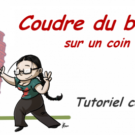 Coudre du biais sur un coin