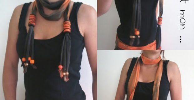 Collier ou écharpe : Recyclage de bobines