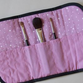 Pochette pinceaux à maquillage