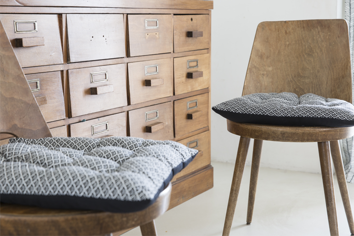 Galettes de chaise matelassées - Pop Couture