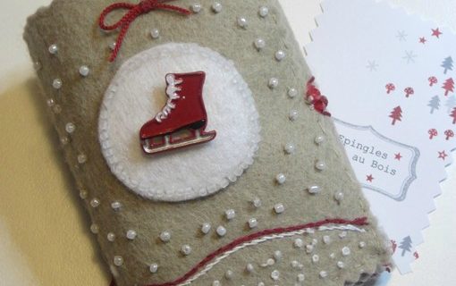 Carnet couture « Hiver et boule de neige »