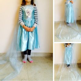 Une traîne amovible pour la robe d’Elsa
