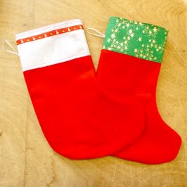 Botte de Noël en feutrine